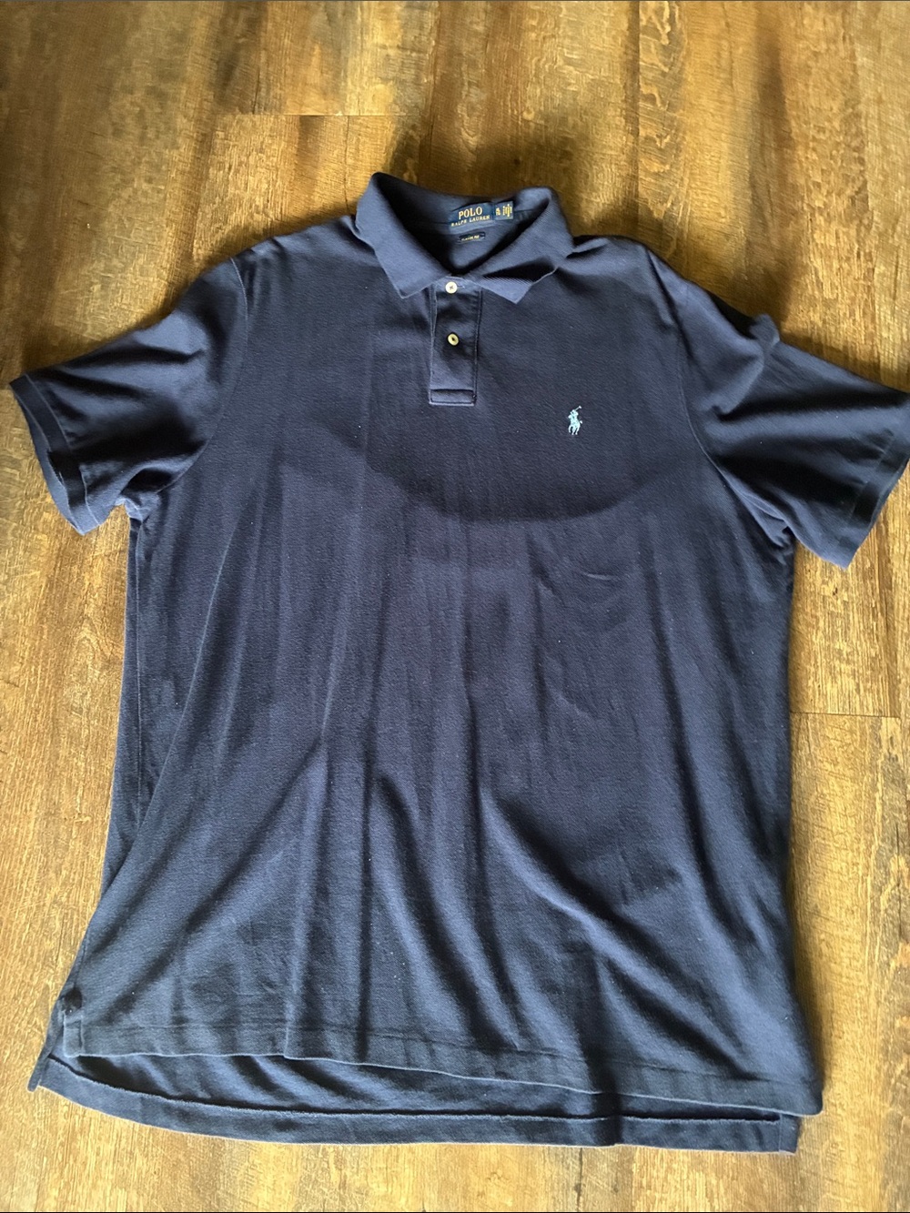 Polo by Ralph Lauren Navy Blue Short-Sleeve Polo with Embroidered Pony